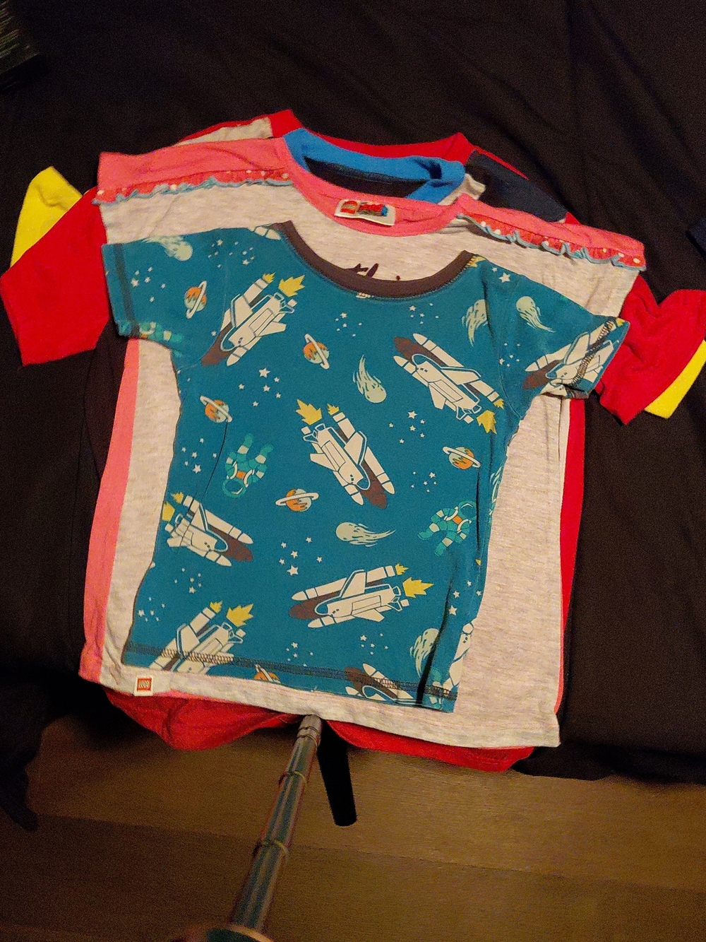 Carter's Teal Space Rocket Short Sleeve Tee
